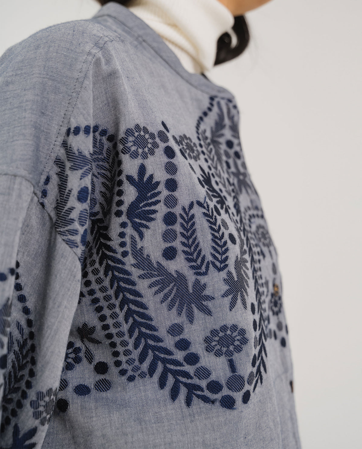Tinsels Doha Lou Blouse in Navy
