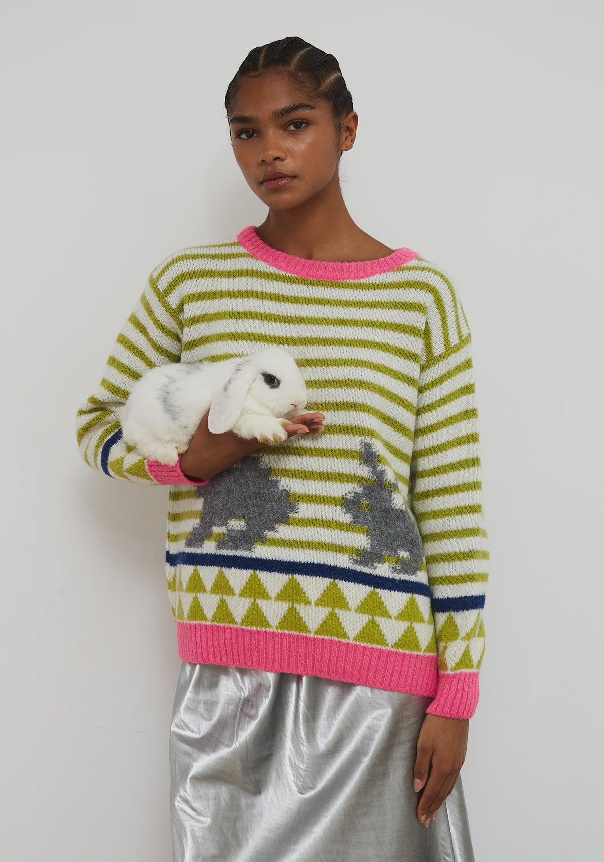 Dr. Bloom Rabbit Knit in Green