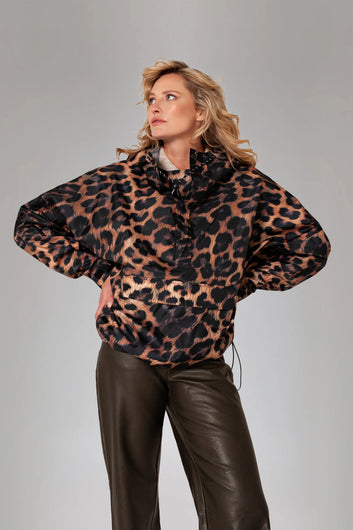 Rainkiss Anorak in Dark Leopard