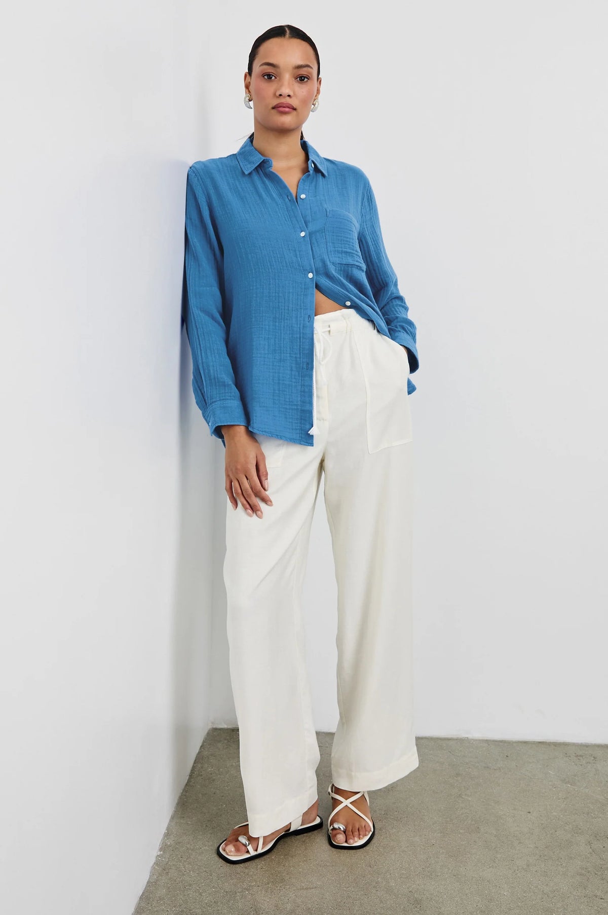 RAILS Ellis Shirt in French Blue