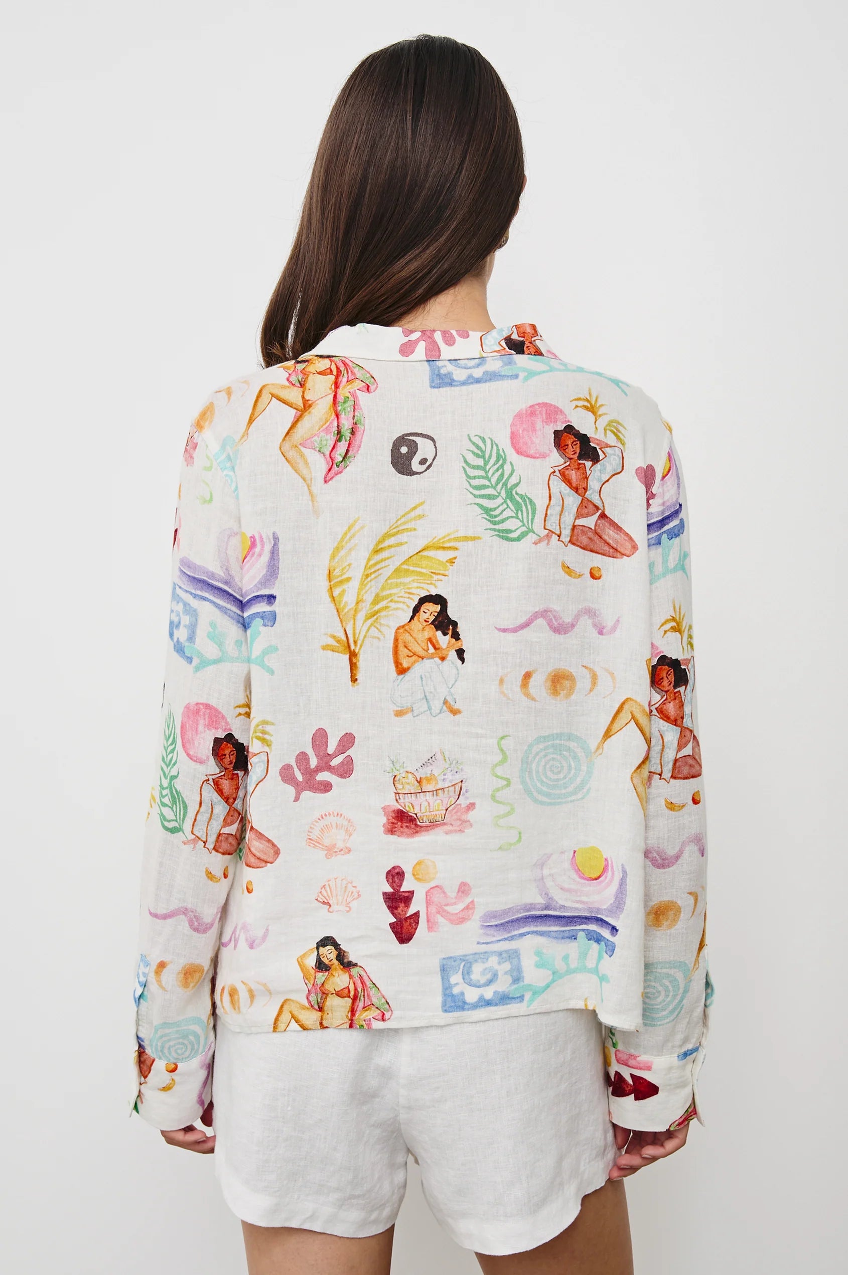 RAILS Elm Shirt in Ivory Bathing Ladies