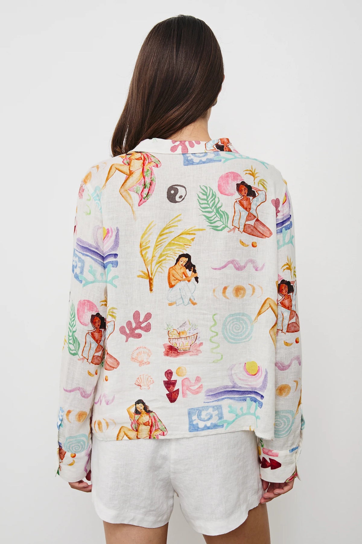 RAILS Elm Shirt in Ivory Bathing Ladies