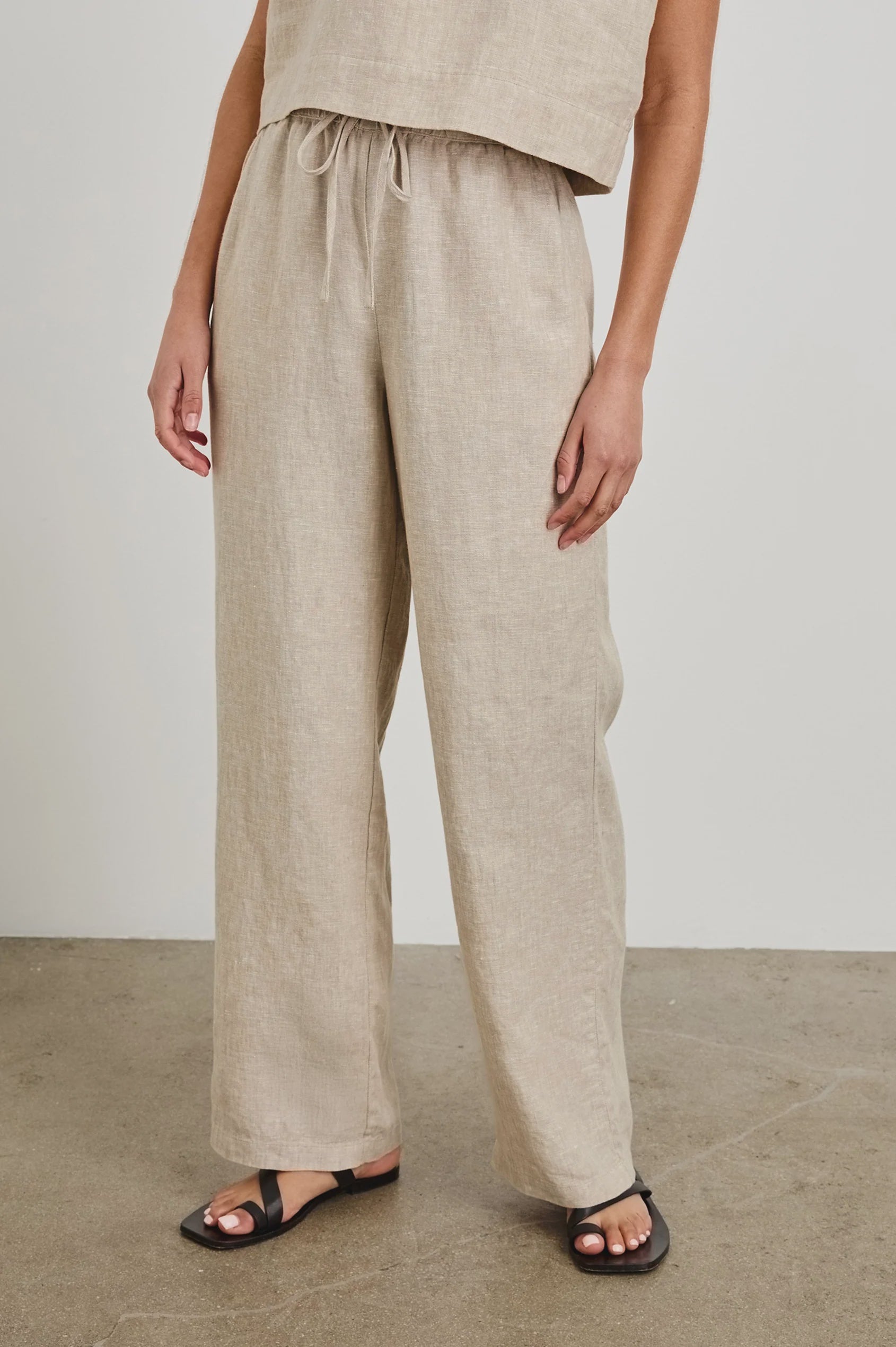 RAILS Emmie Trousers in Heathered Flax