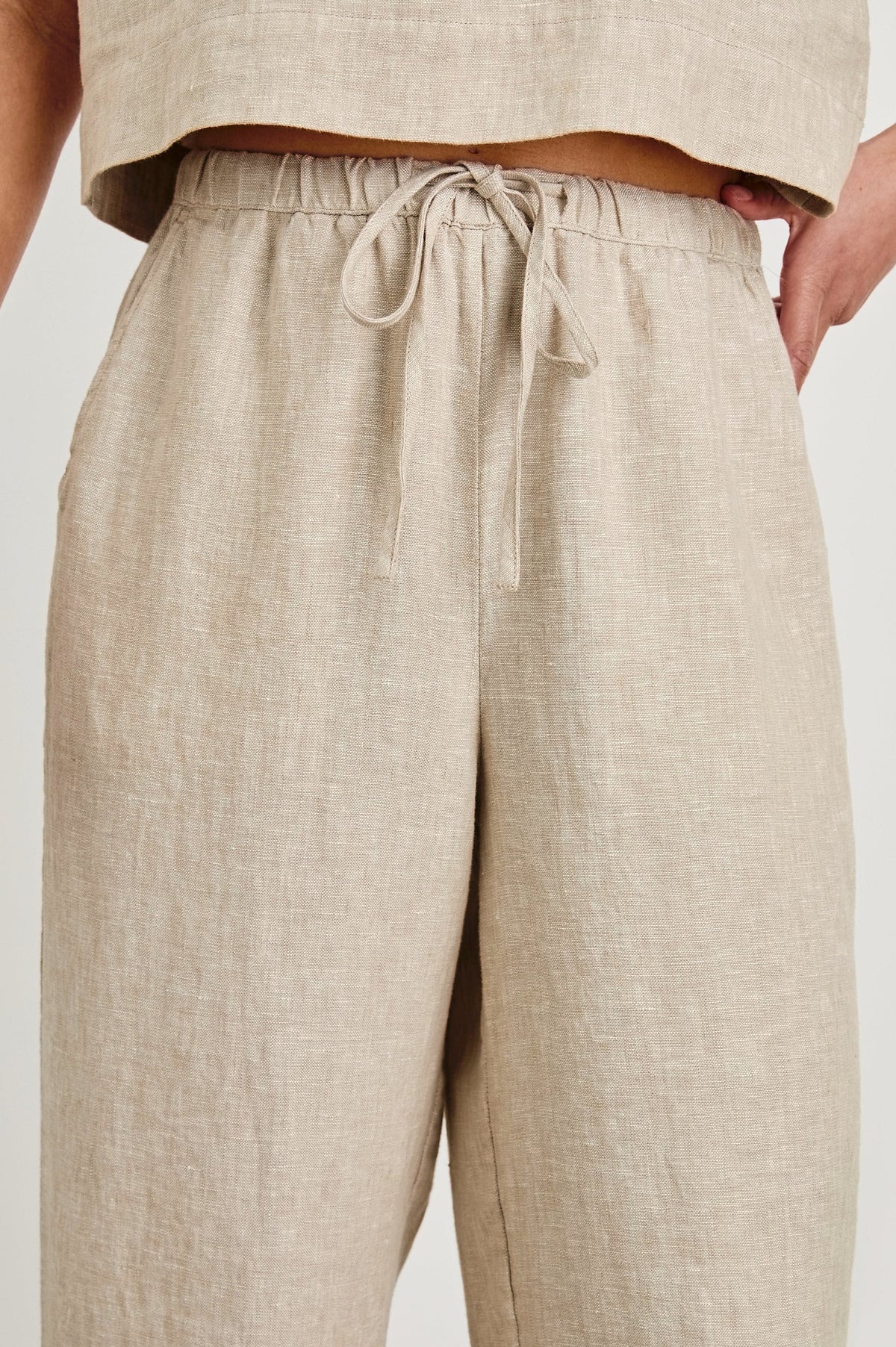 RAILS Emmie Trousers in Heathered Flax