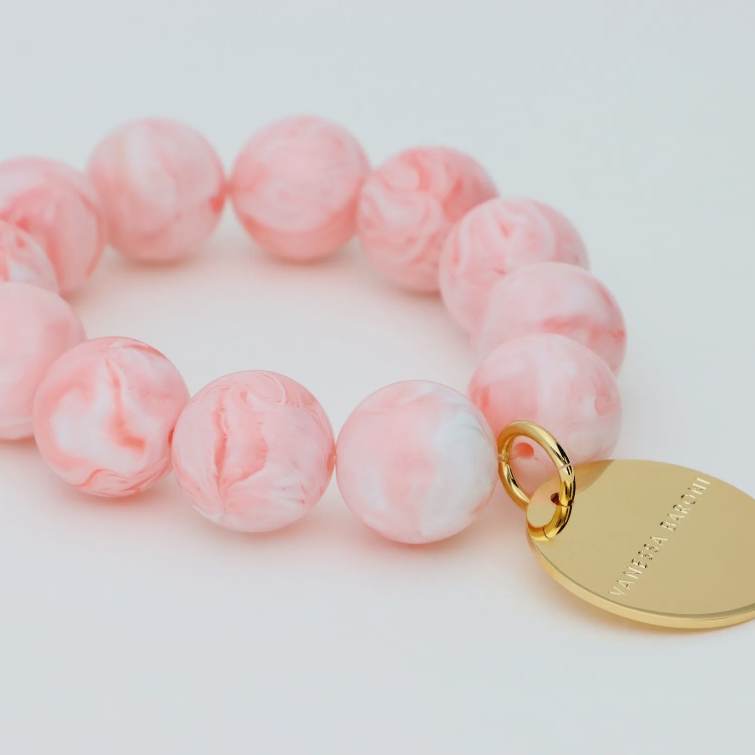 Vanessa Baroni Beads Flex Bracelet in Bubble Gum Twist