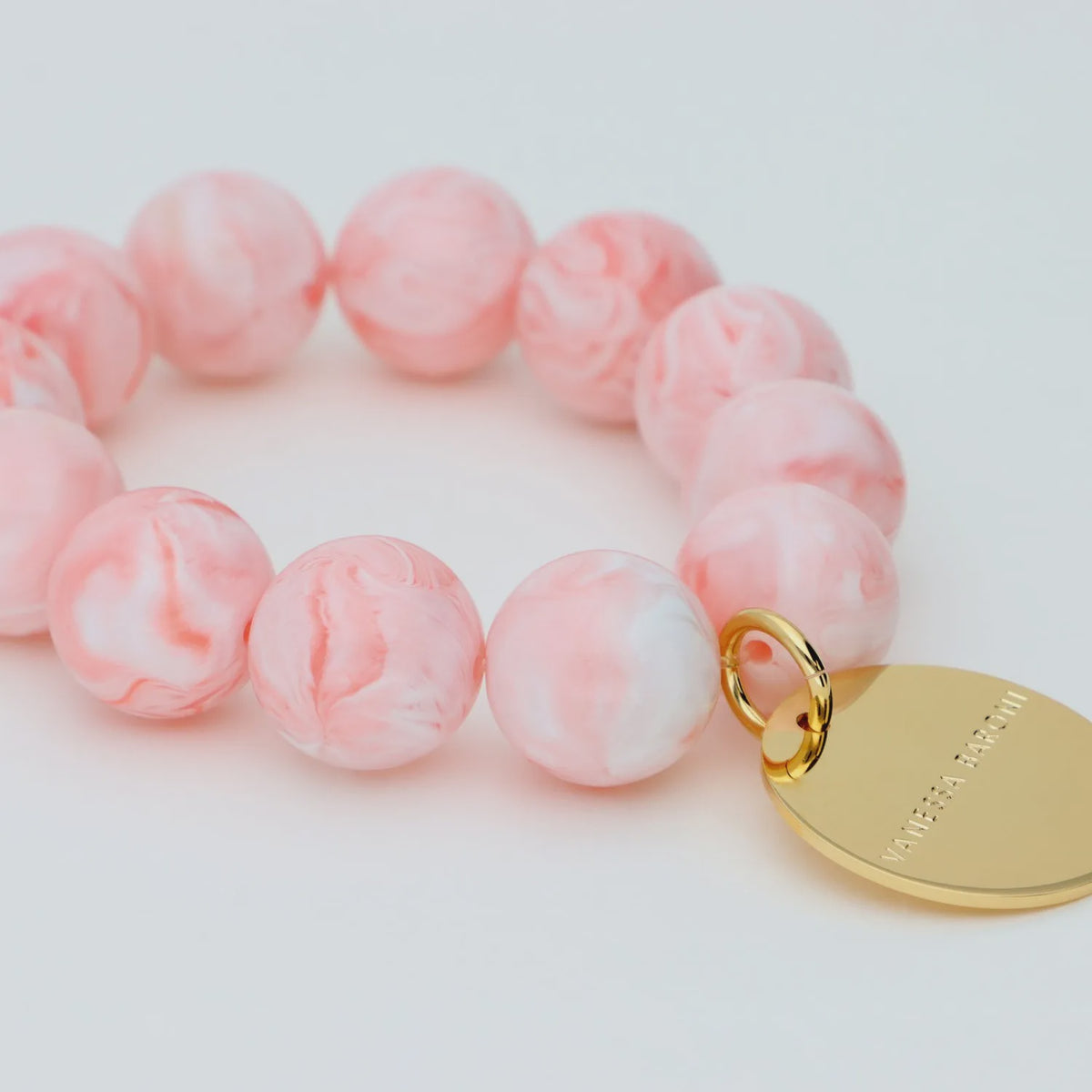 Vanessa Baroni Beads Flex Bracelet in Bubble Gum Twist
