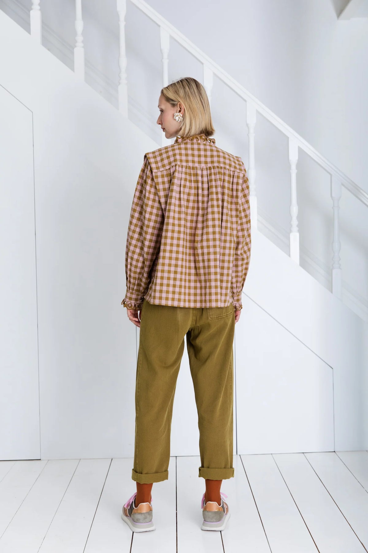 Bonte Etienne Shirt in Blush, Olive