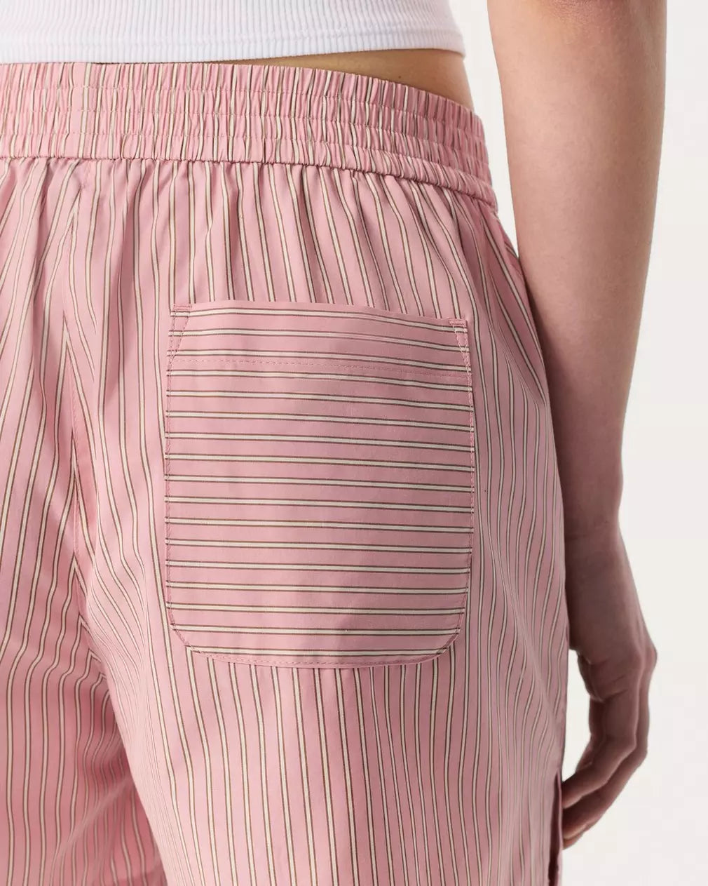 Rag & Bone Emma Stripe Poplin Short in Bliss