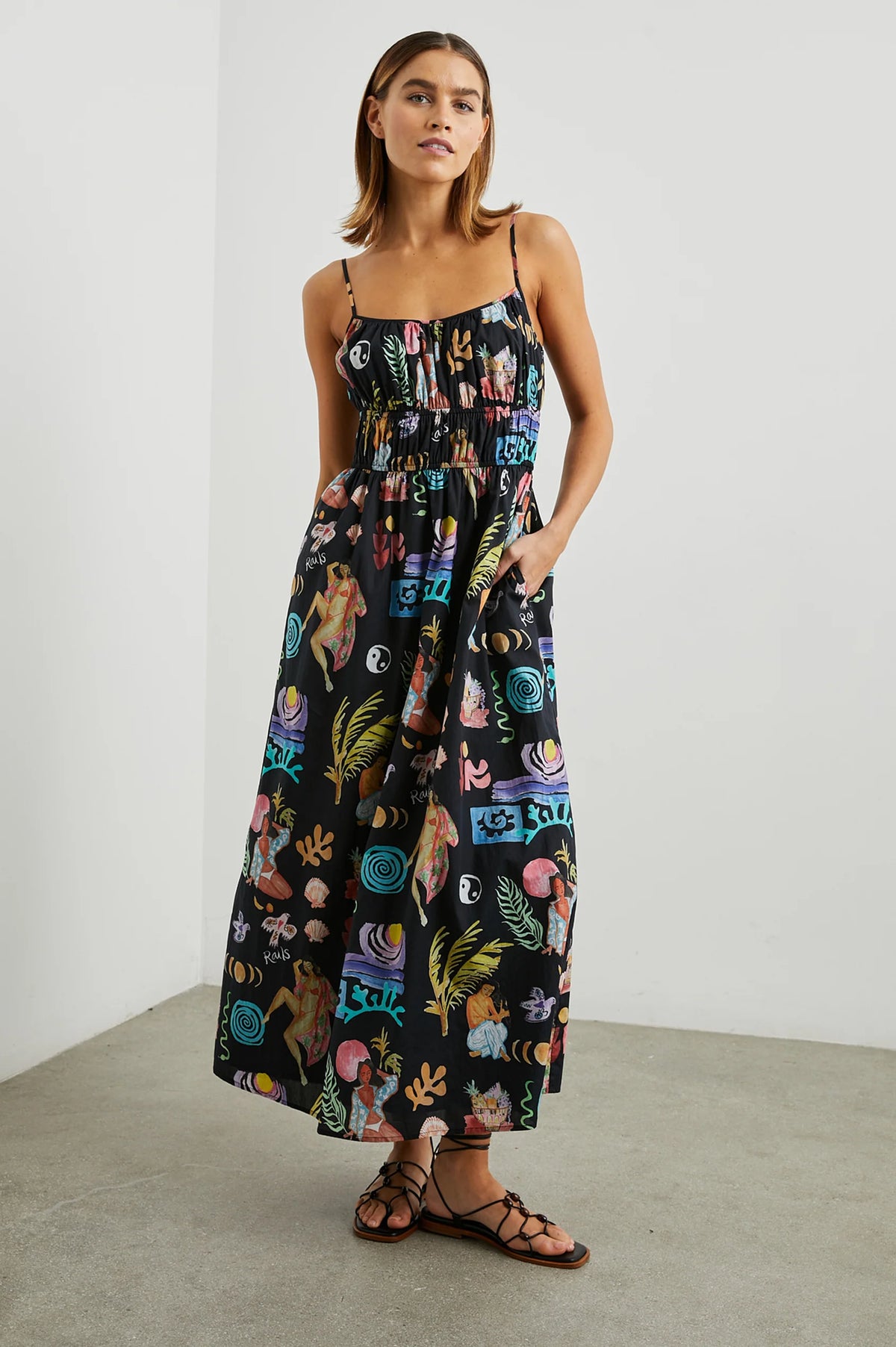 RAILS Fatima Dress in Bathing Ladies