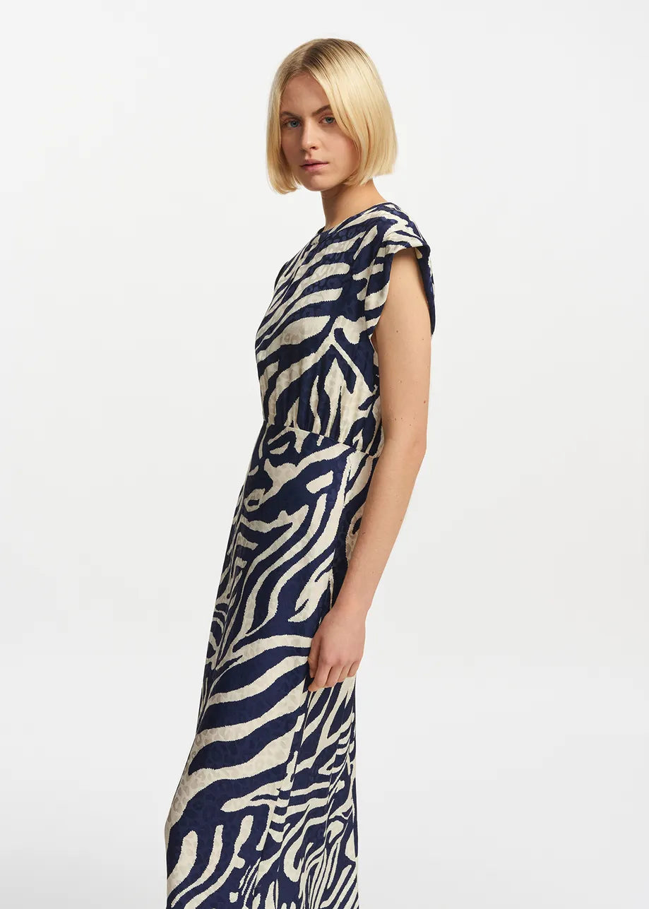 EA Frayola Mid Length Dress in Navy