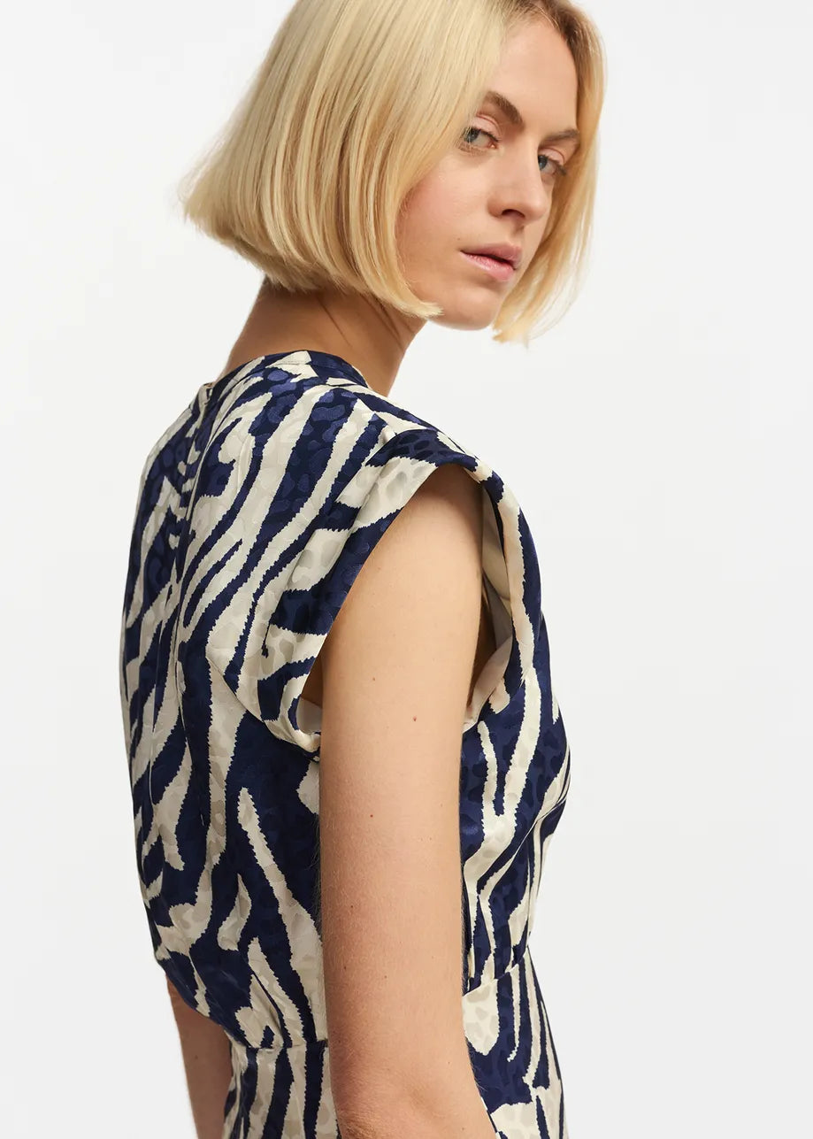 EA Frayola Mid Length Dress in Navy