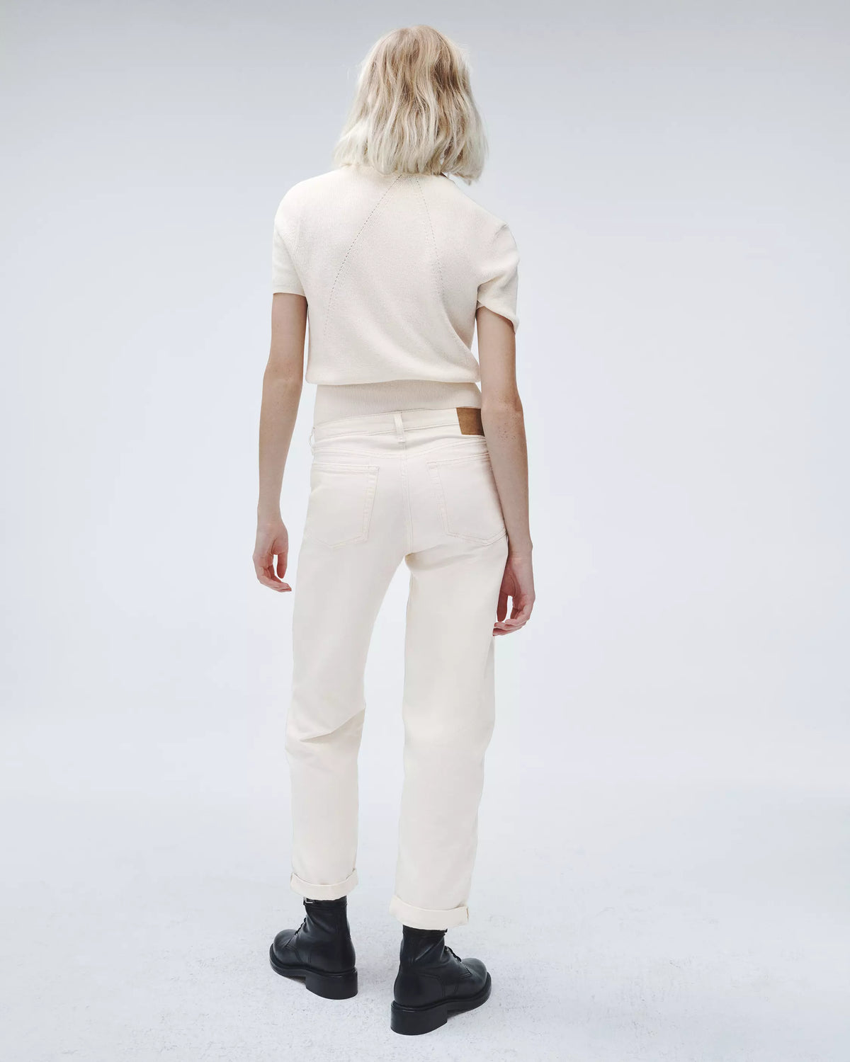 R&B Featherweight Dre Low Rise Baggy in Ecru
