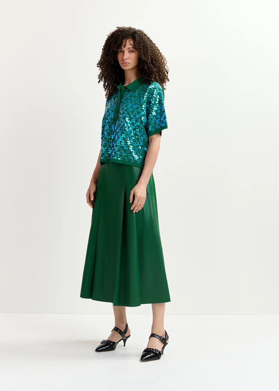 EA Glitz Embroidered Polo Shirt in Hulk