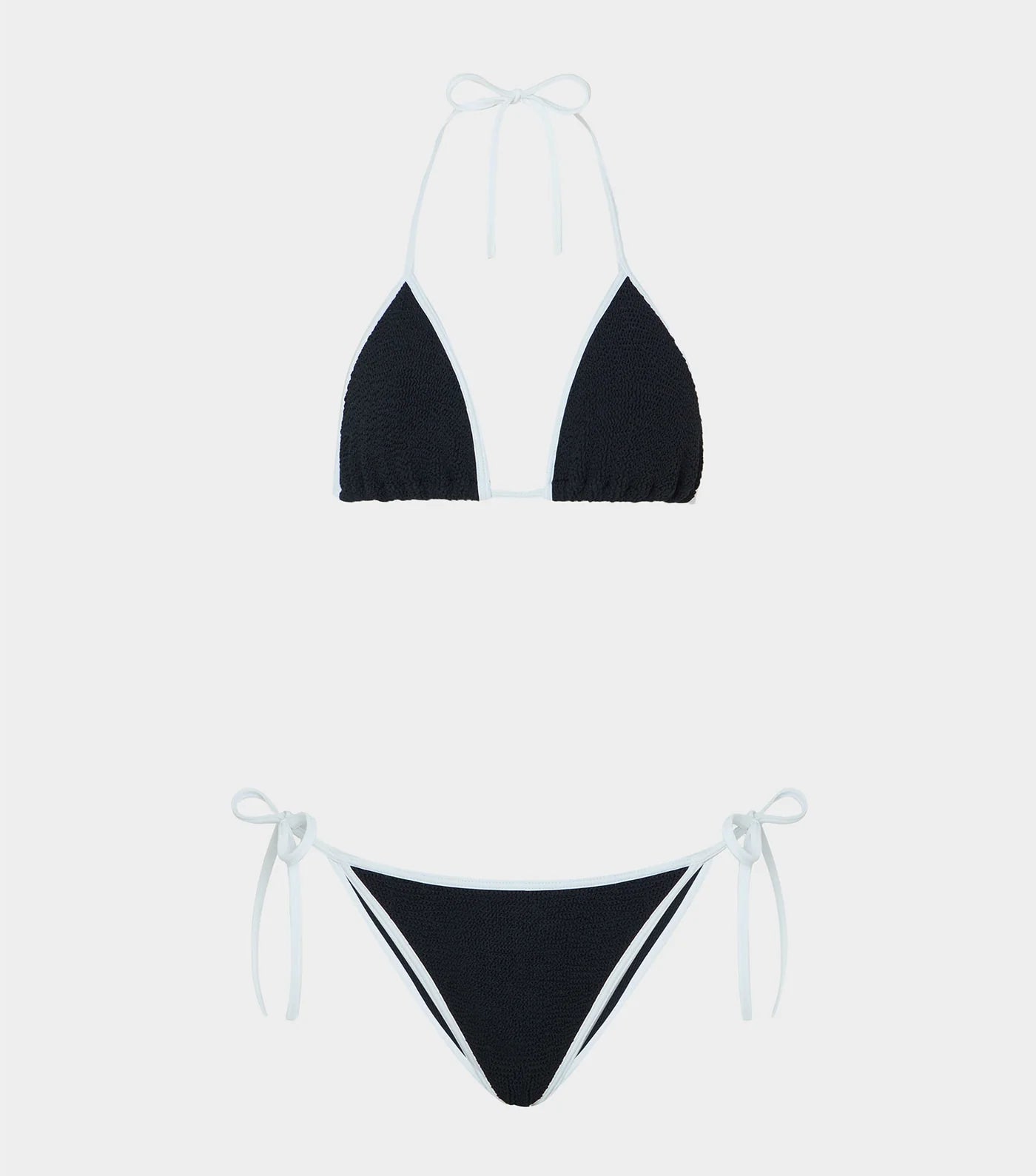 HUNZA G Gina Bikini Contrast
