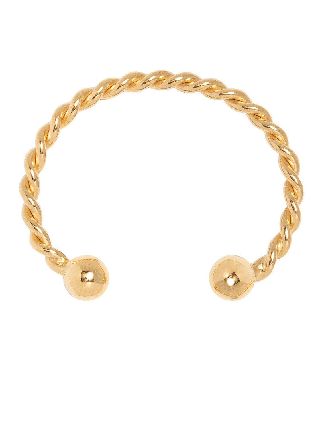 Tilly Sveaas Gold Roped Torque Bracelet