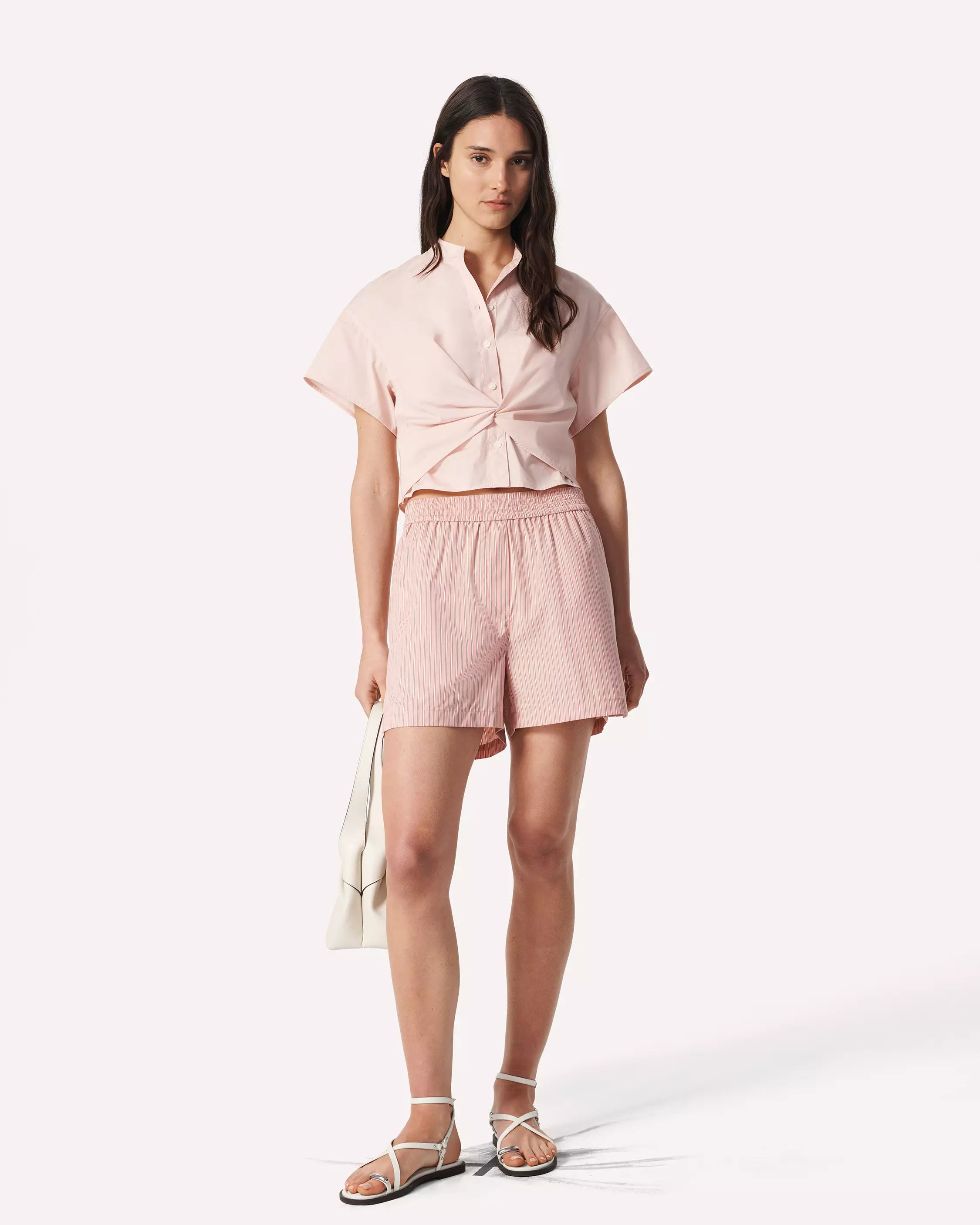 Rag & Bone Gretchen Poplin Shirt in Rose