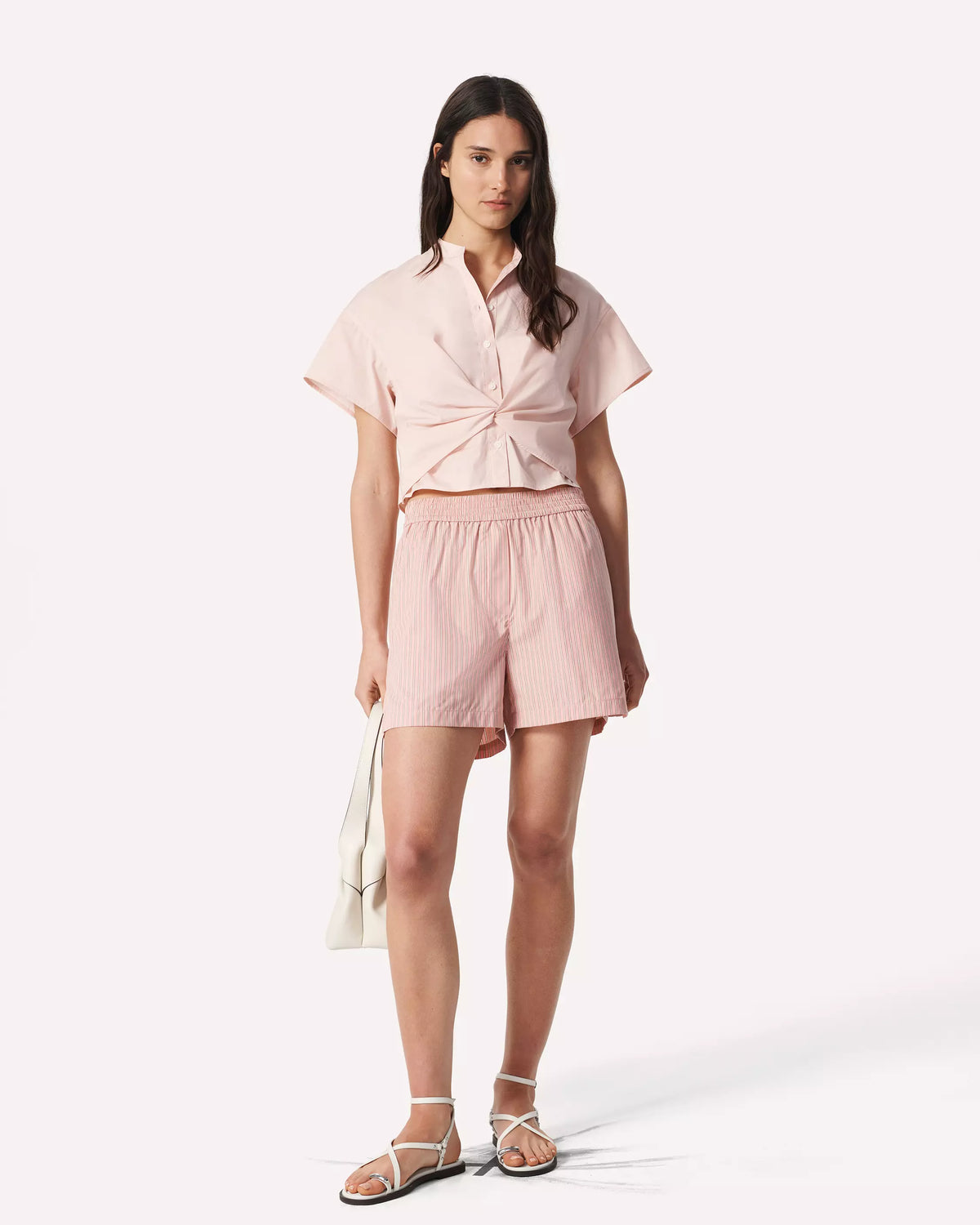 Rag & Bone Gretchen Poplin Shirt in Rose