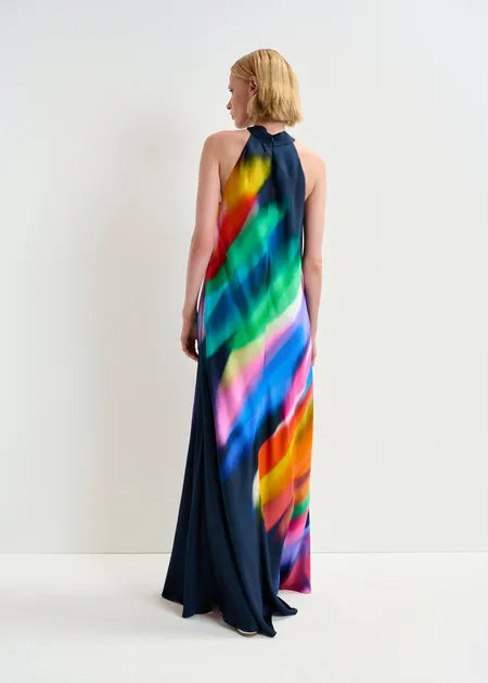 EA Halinki Knot Maxi Dress in Dark Sapphire