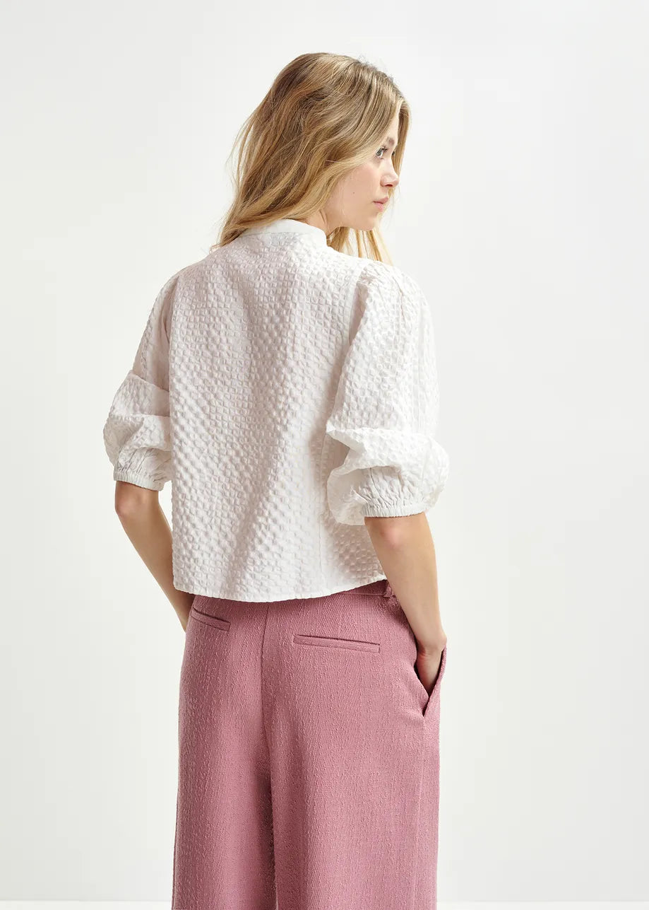 EA Heartfelt Embellished Shirt in White