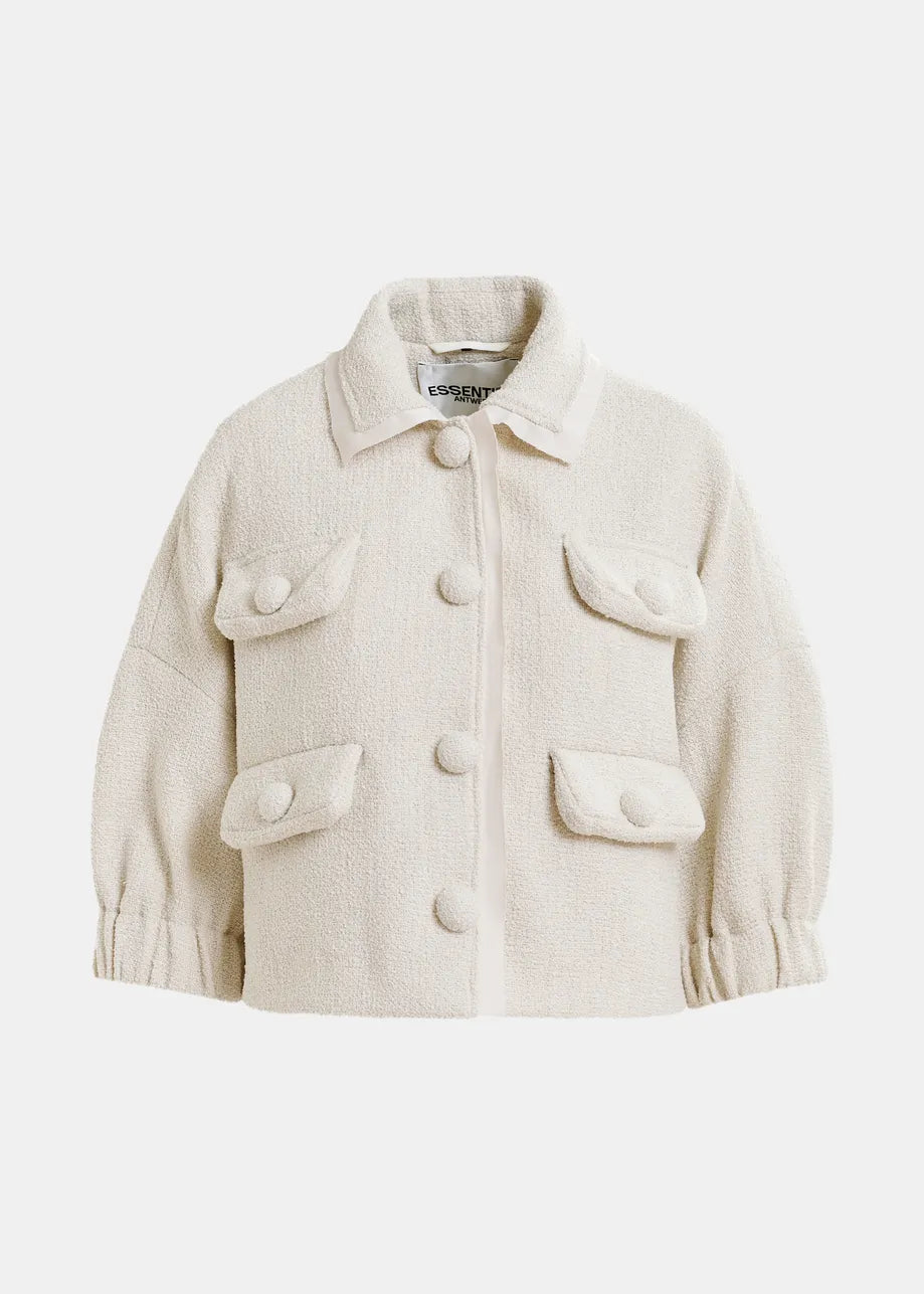 EA Hecks Cropped Jacket in Sour Cream