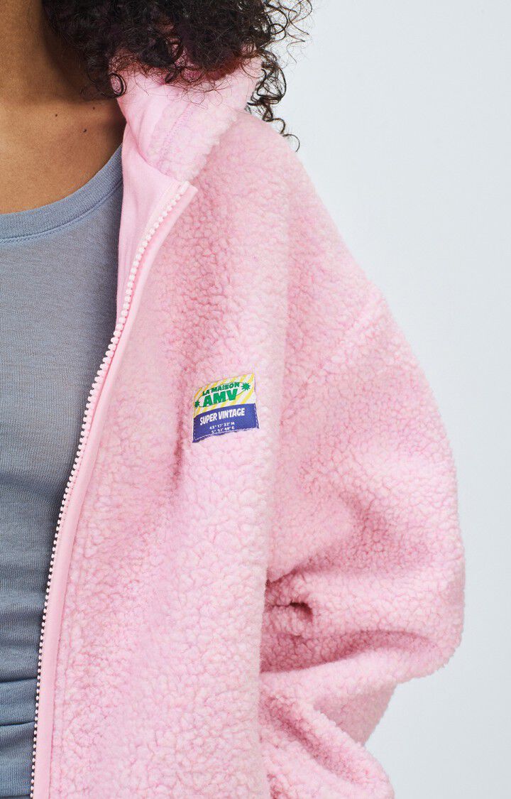 Americna Vintage Hoktown Fleece Hoodie in Dragee Chine