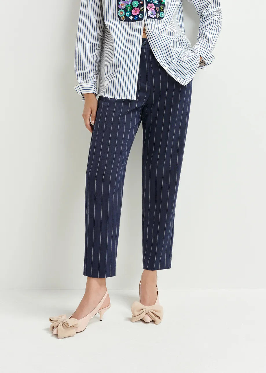 EA Host Carotte Leg Pants in Dark Sapphire