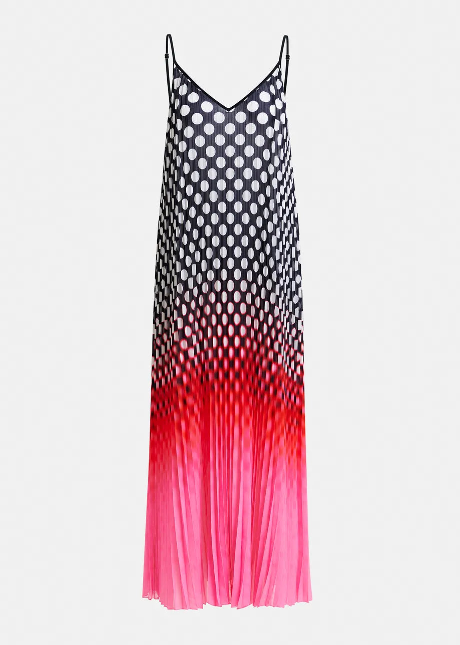 EA Hyacinth Pleated Maxi Dress in Virtual Pink