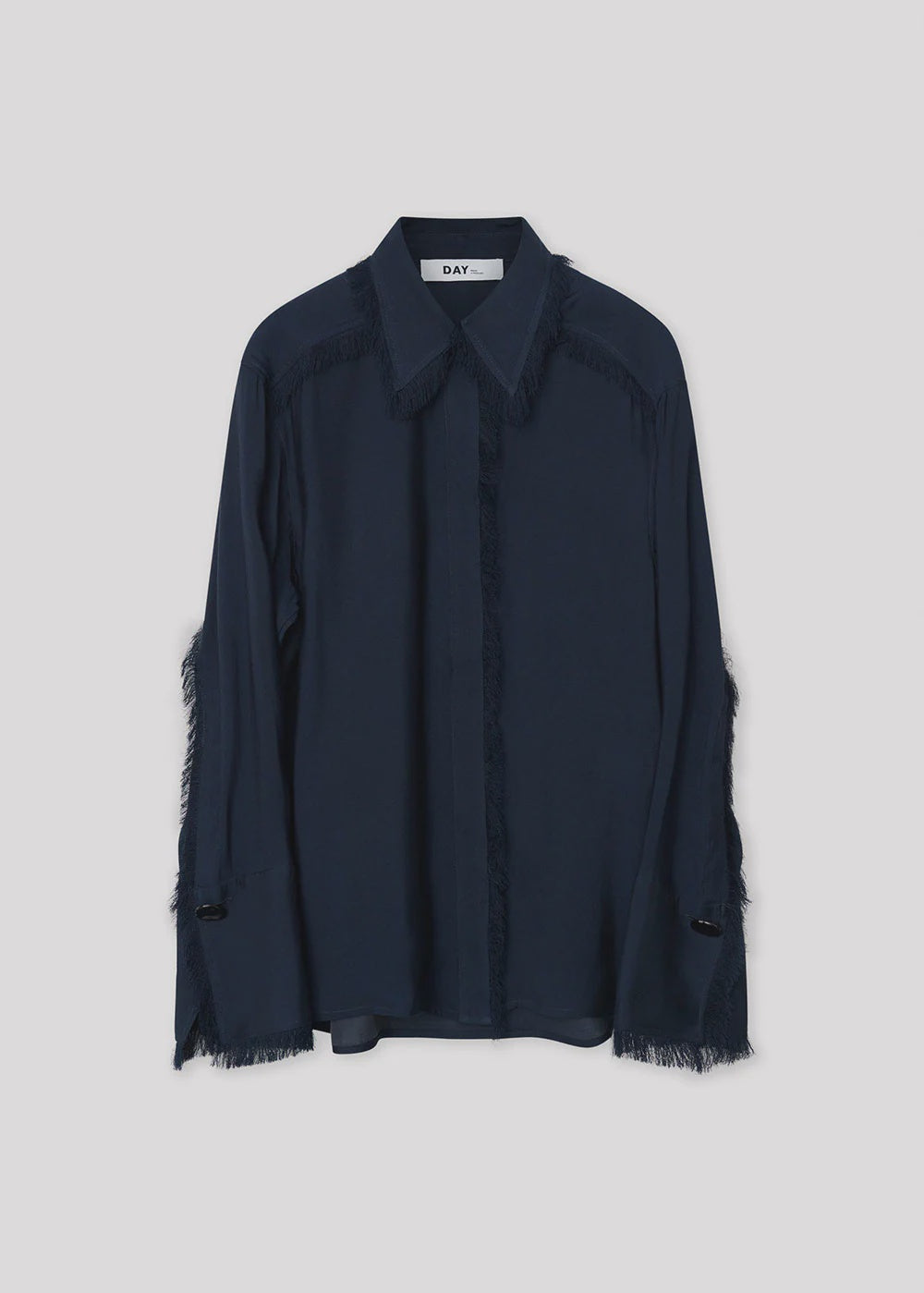DAY Havana Shirt with Fringes in Dark Sapphire