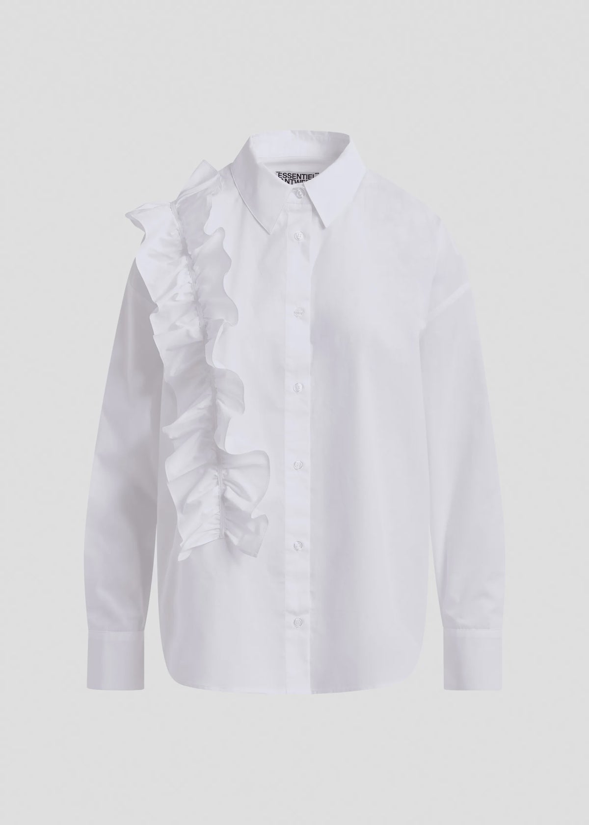 Essentiel Antwerp Ibody Frill Shirt in White