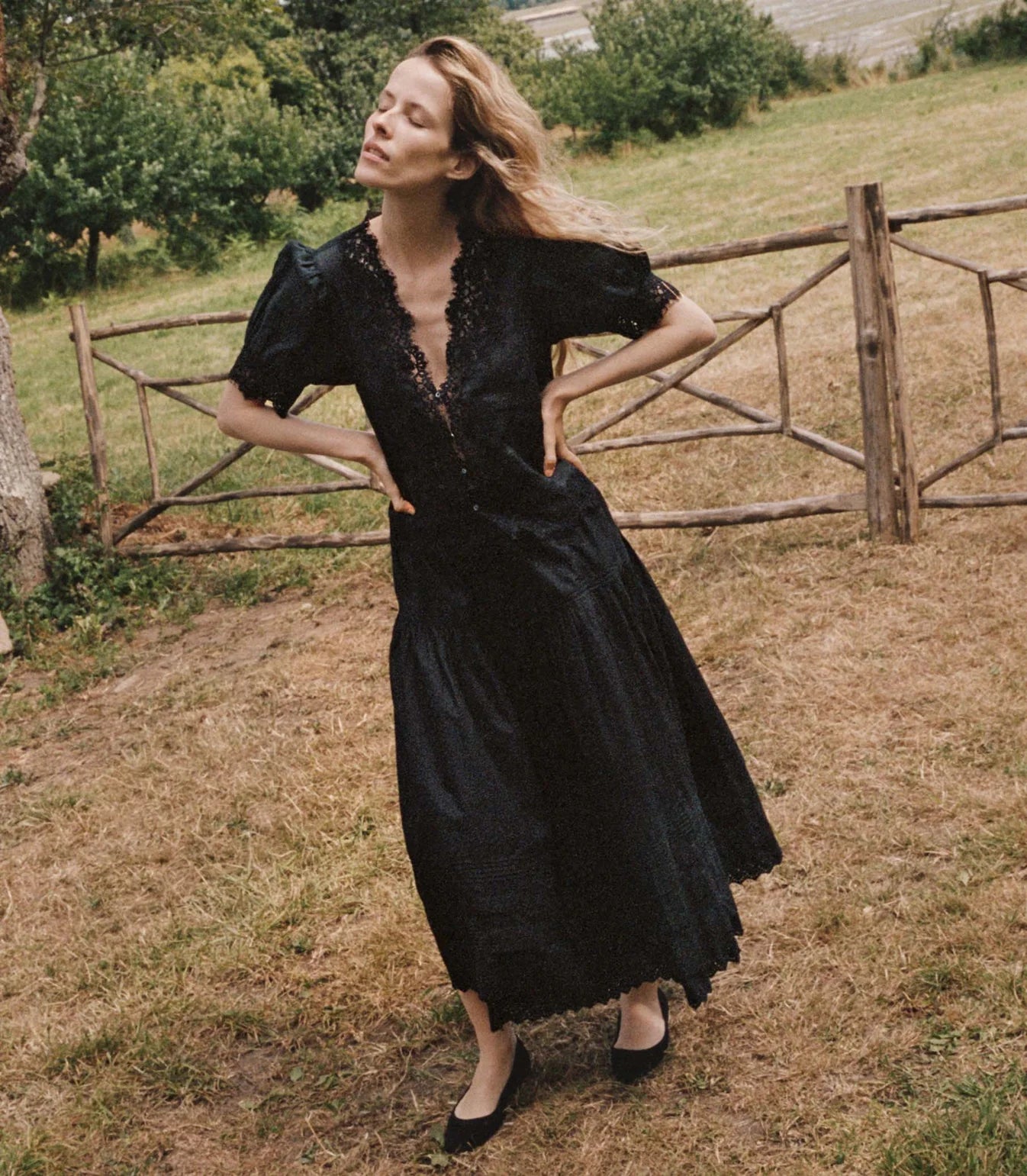 DÔEN Idella Top in Black