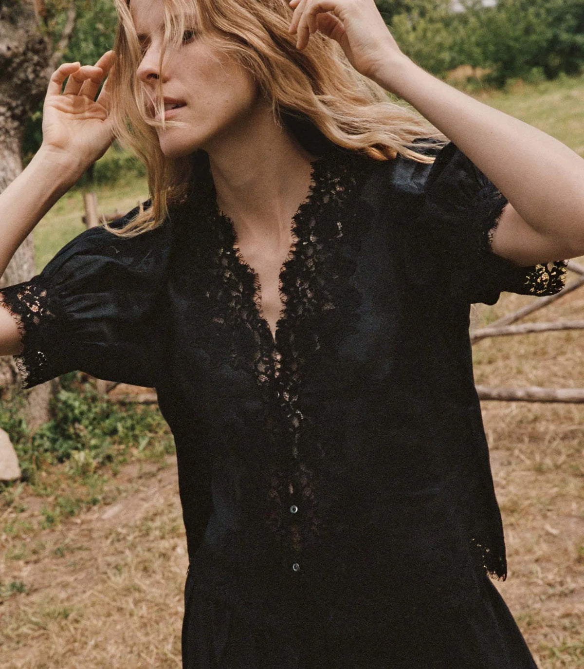 DÔEN Idella Top in Black