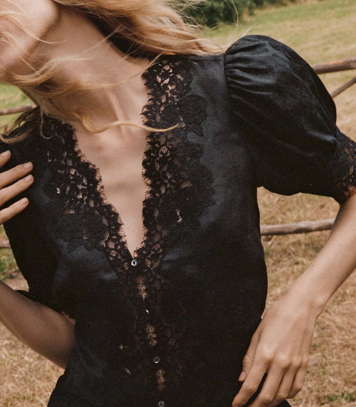 DÔEN Idella Top in Black