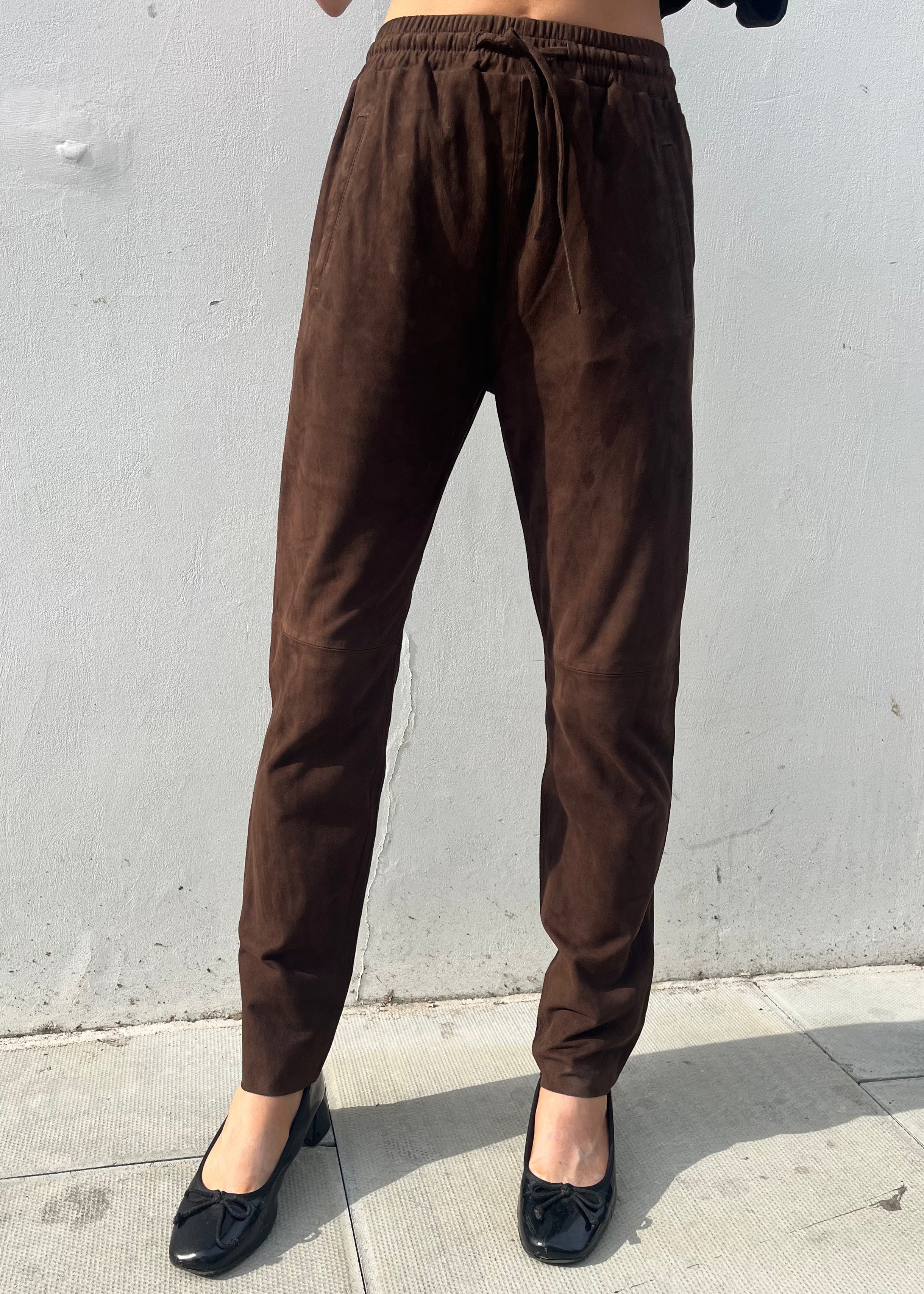 Oakwood Gift SuedeTrousers in Chocolate
