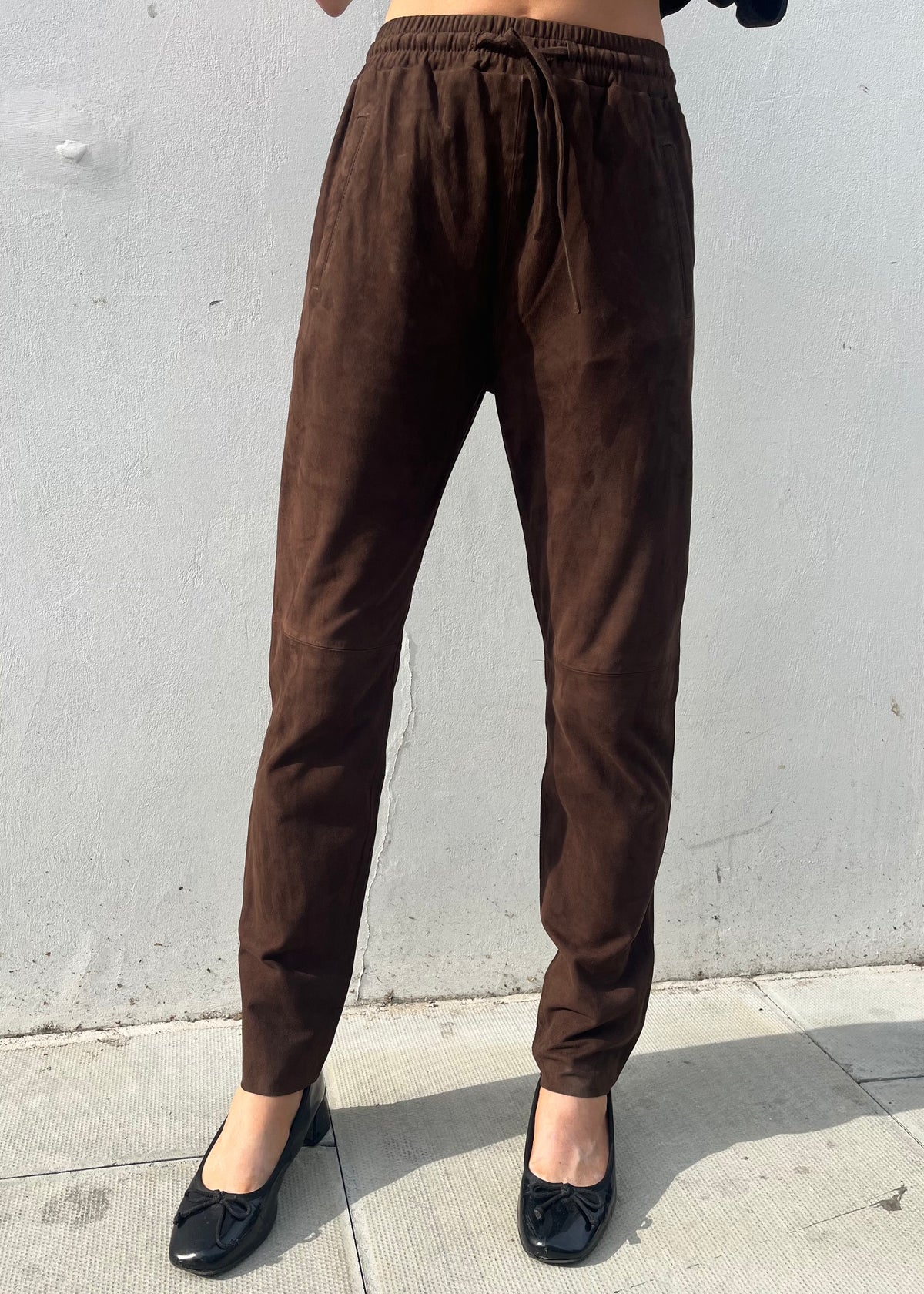 Oakwood Gift SuedeTrousers in Chocolate