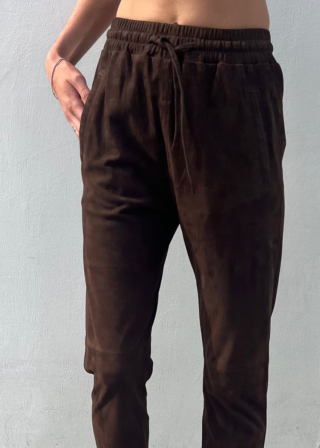 Oakwood Gift SuedeTrousers in Chocolate