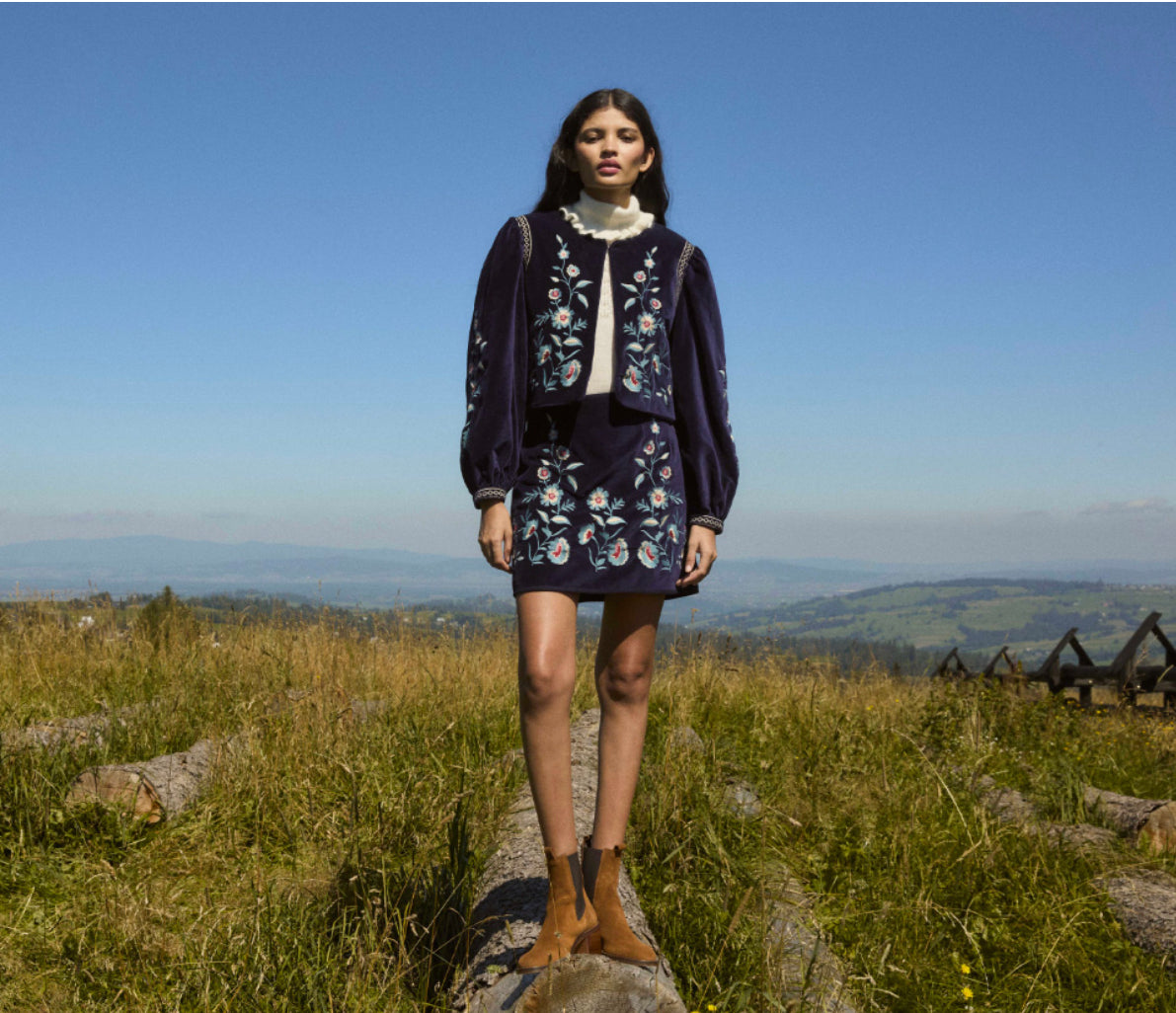 Louise Misha Duras Jacket in Midnight
