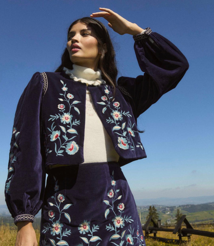 Louise Misha Duras Jacket in Midnight