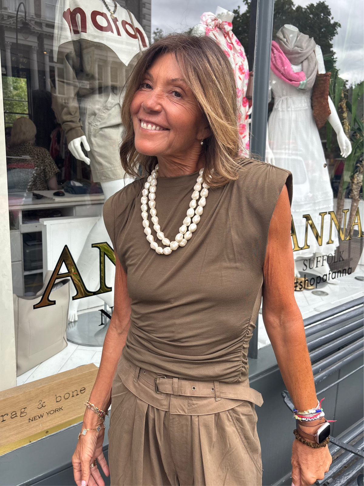 Marant Etoile Devani Tee in Khaki