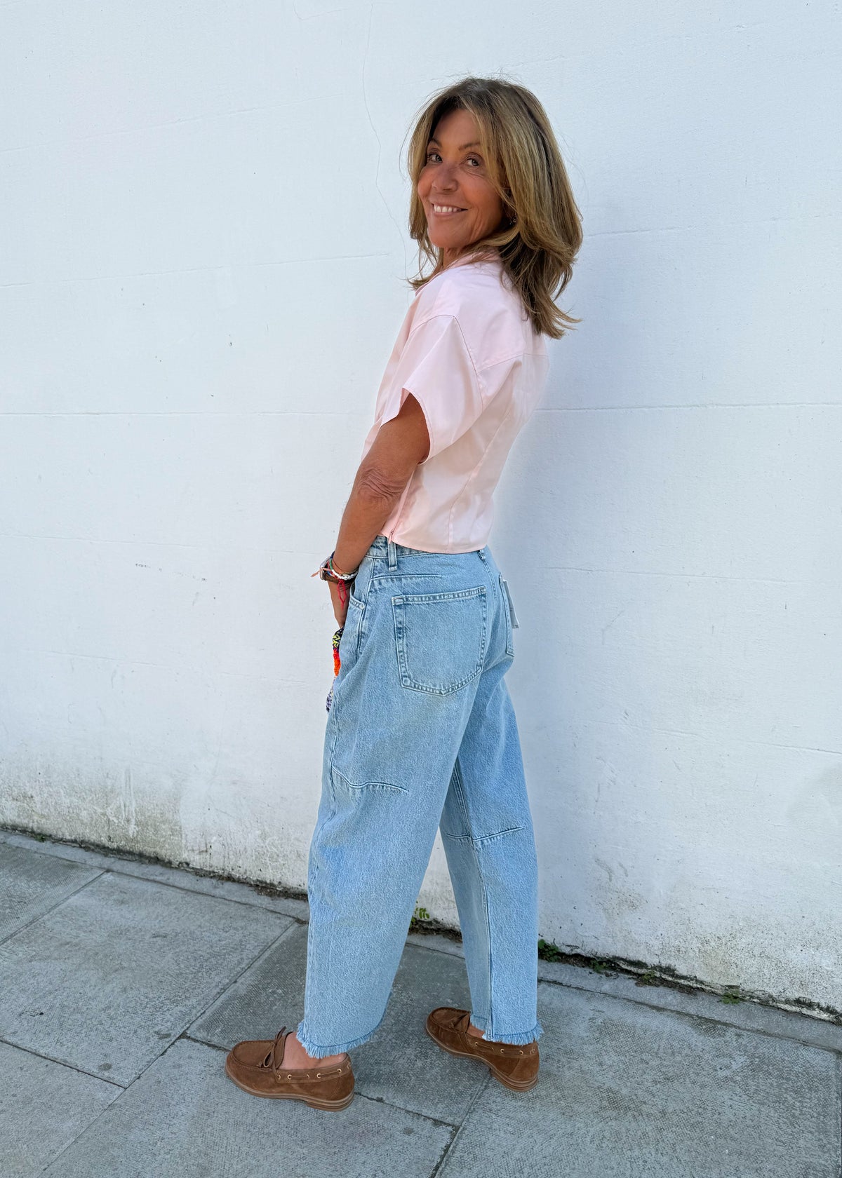 Rag & Bone Charlie High Rise Barrel in Lou