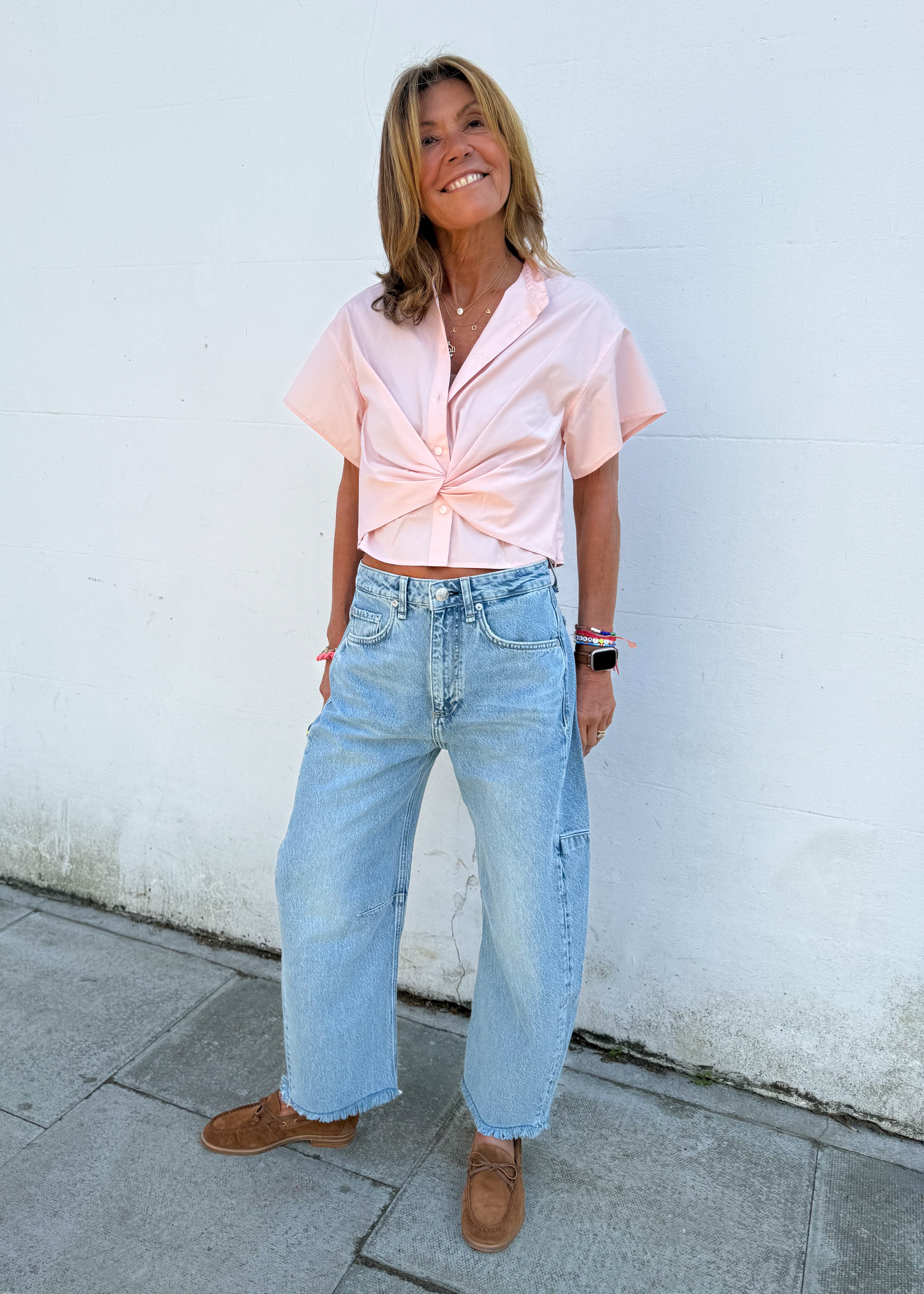 Rag & Bone Charlie High Rise Barrel in Lou