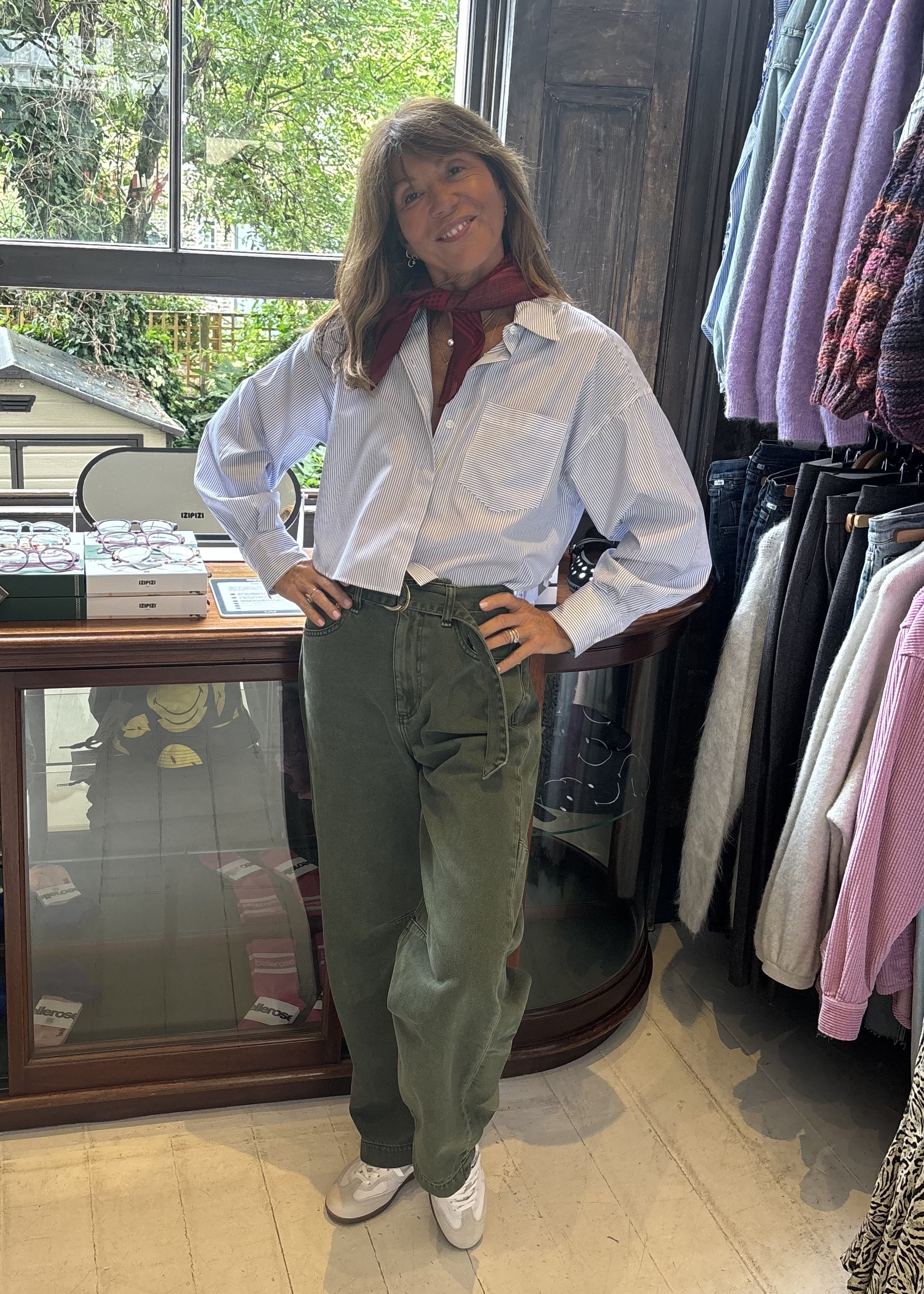 Rag & Bone Charlie Barrel W Belt in Dark Olive
