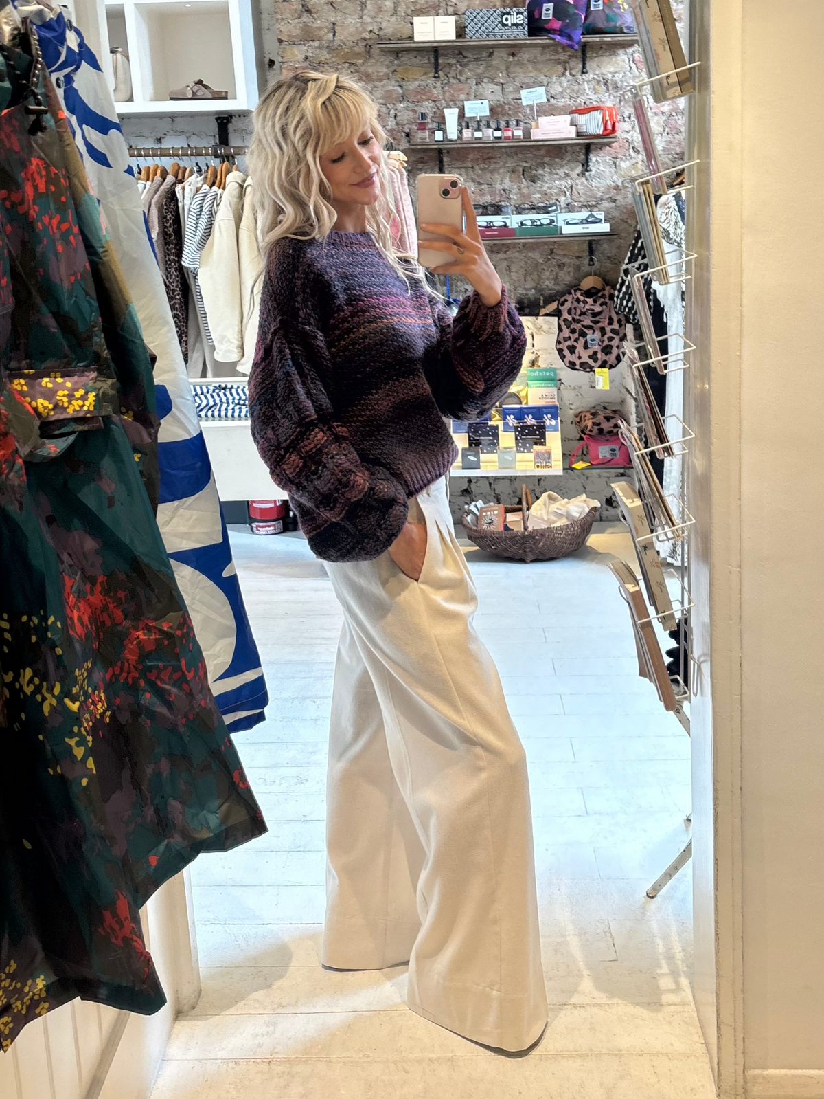 Tinsels Uptown Django Trousers in Ecru