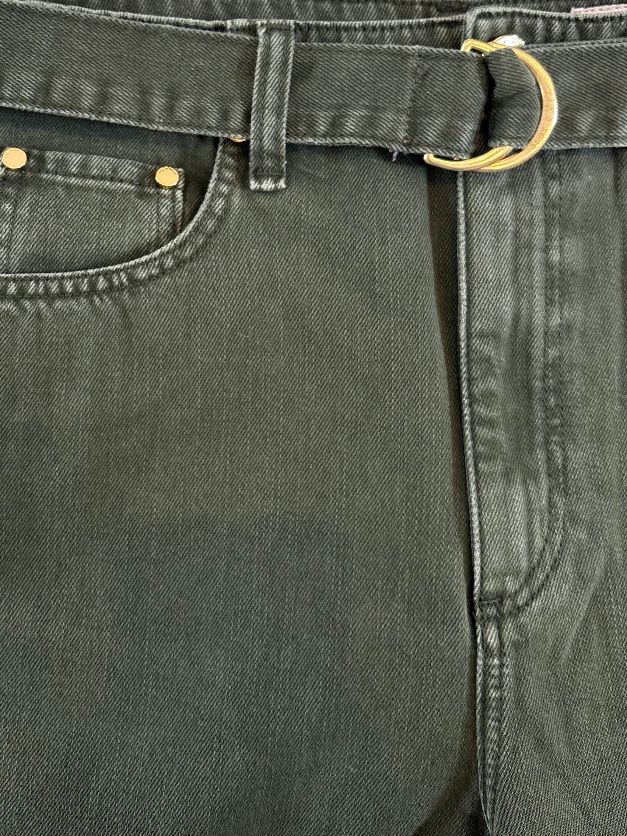 Rag & Bone Charlie Barrel W Belt in Dark Olive