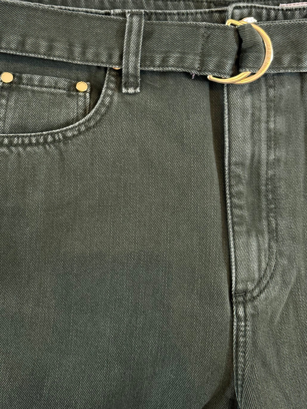 Rag & Bone Charlie Barrel W Belt in Dark Olive