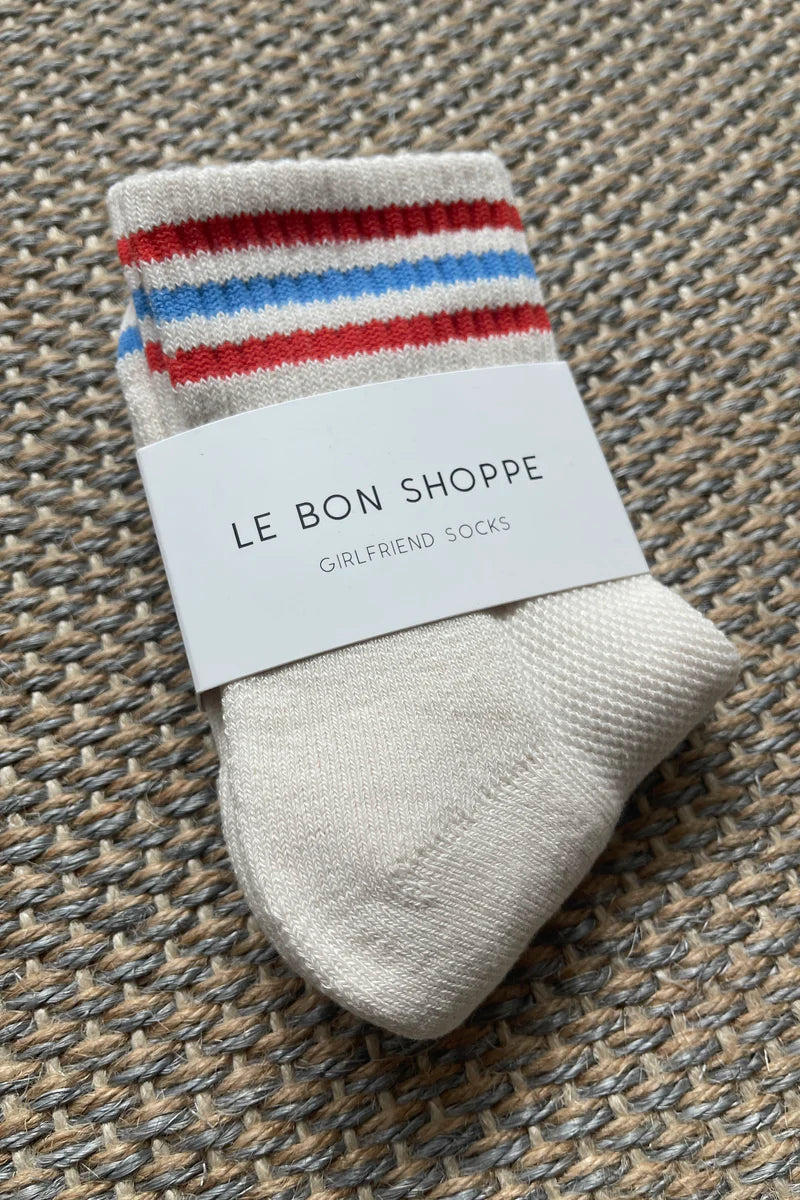 LBS Girlfriend Socks in Leche