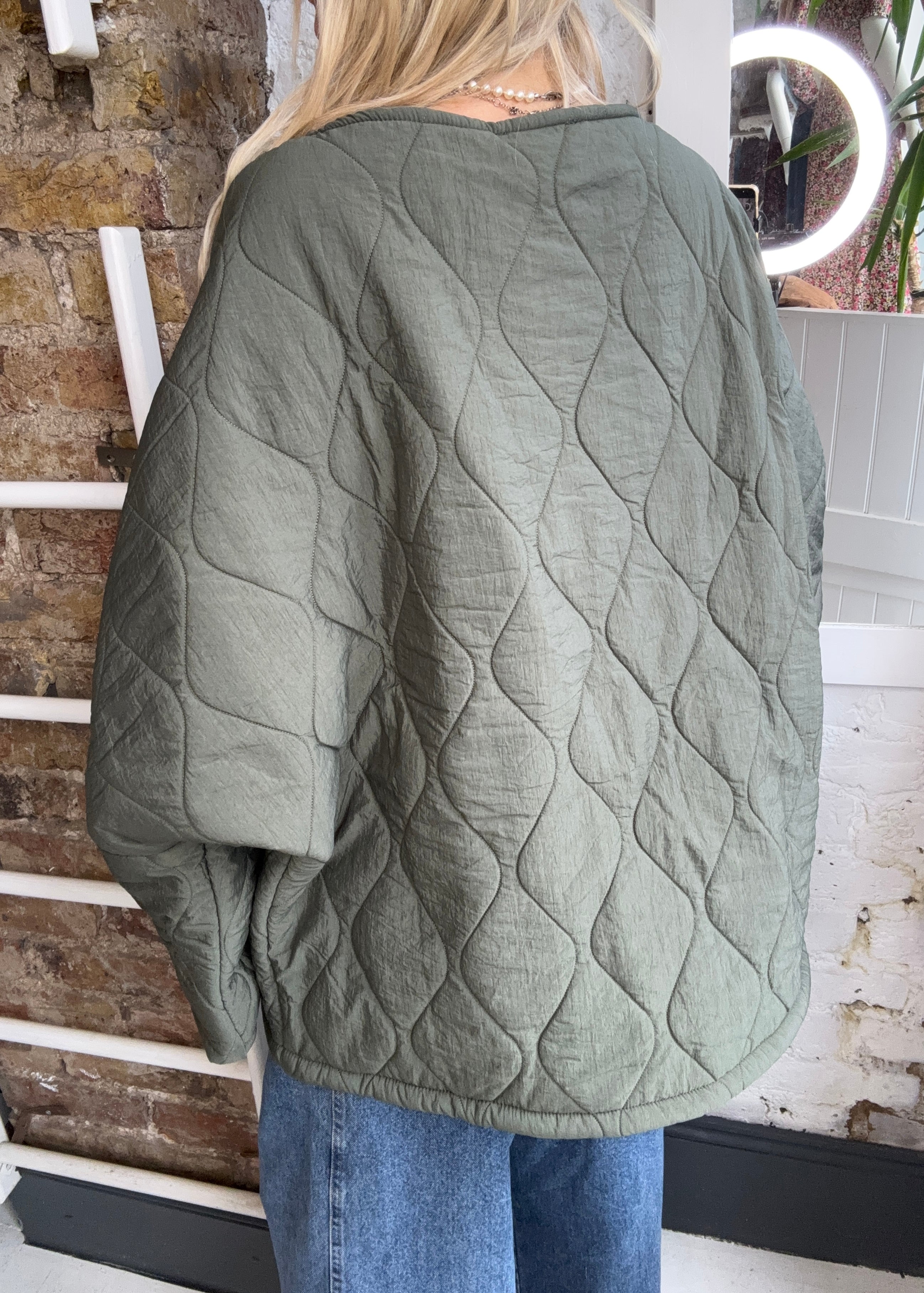 Aokyanos Indianapolis Sherpa Jacket in Khaki