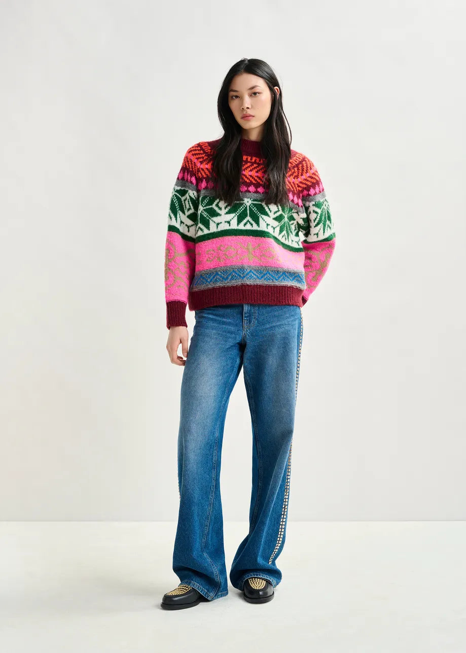 Essentiel Antwerp Irelando Jacquard Knit in Multi