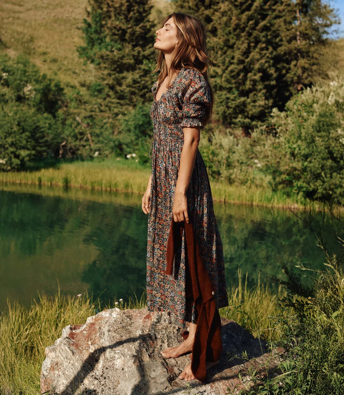DÔEN Ischia Dress in Wildberry Thicket