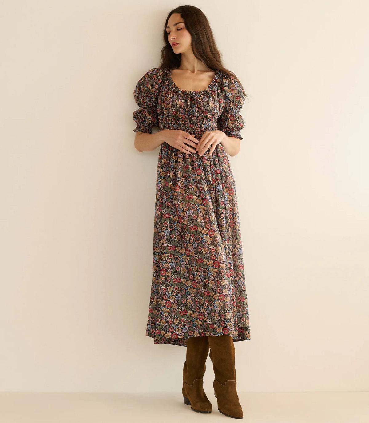 DÔEN Ischia Dress in Wildberry Thicket
