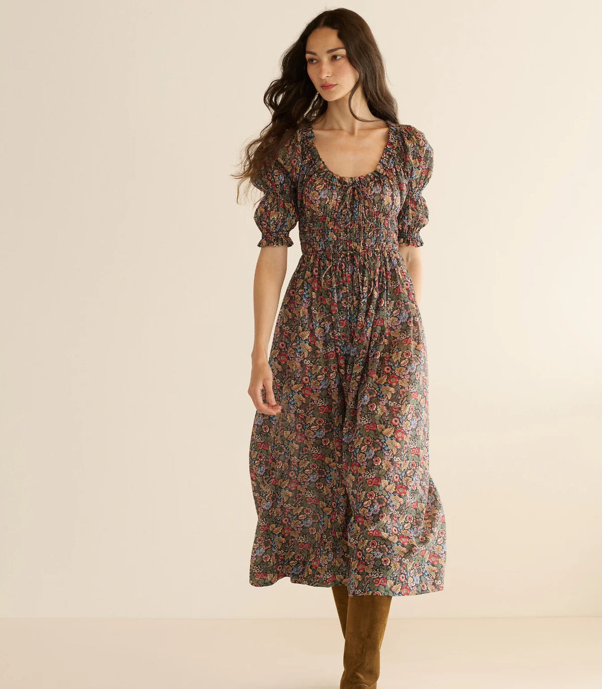 DÔEN Ischia Dress in Wildberry Thicket